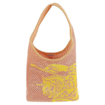 BURBERRY Kleiderkreise Signature Logo Kroset-Tasche klein in Pink-Gelb 8106533 146284463
