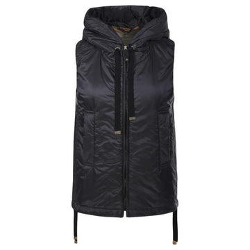 MAXMARA GREENGO フーディベスト ブラック 2429296014 009 119577643