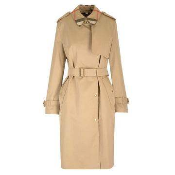 Burberry SANDRIDGE Check Trench Coat Honey 8115484 146284460