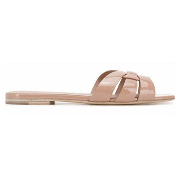 Saint Laurent 25SS Tribute Flat Sandals Pink Beige 571952 B8I00 9935 125048309