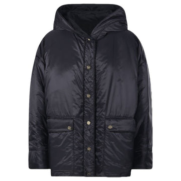 MAXMARA リバーシブルフーデッドジャケット ブラック 2429486094 071 119577628