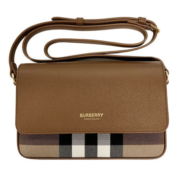 BURBERRY HAMPHIRE Schulter-Crossbody-Tasche Erdfarbe 8107270 146284430