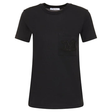 MaxMara Pocket Logo T-Shirt Black 2421946011 002 119577601