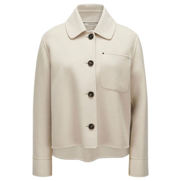 MaxMara Wool Shirt Jacket Ecru 119577577