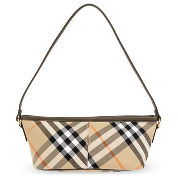 BURBERRY Essentials Simple Baguette Schultertasche Sand 8095296 124399583