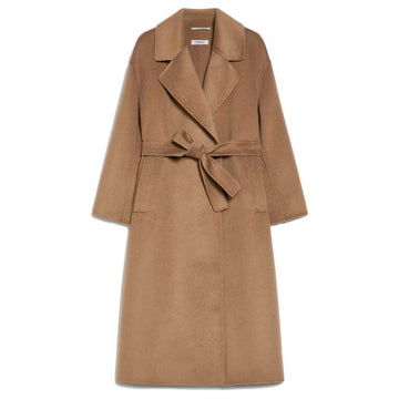 MaxMara Belted Wool Coat Camel 2429016123 003 119577566