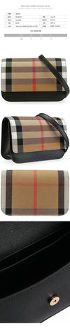 BURBERRY 25SS MADISON Check-Crossbody Bag Schwarz 8084026 124399554 [P]
