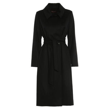 MaxMara Belted Wool Coat Black 24FW 2426016101 013 119577509