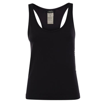 MAXMARA FORTUNA ロゴ スリーブレス トップ ブラック 2429946011 005 119577498
