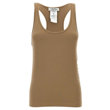 MAXMARA FORTUNA Logo Ärmelloses Top Braun 2429946011 008 119577497