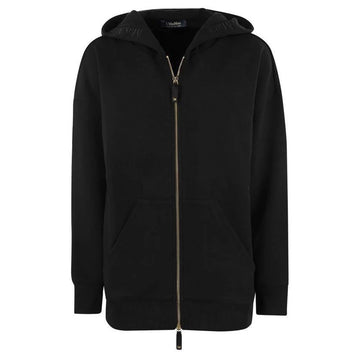 MaxMara DOPPIA Logo Hooded Zip-Up Black 2429916011 010 119577488