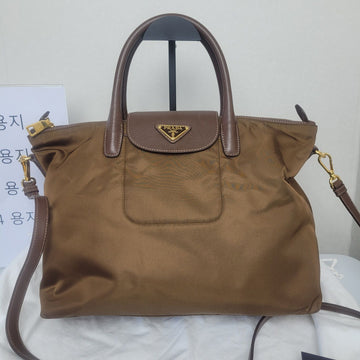 Prada Saffiano Flap Fabric Tote and Crossbody Bag BN2541 154940019
