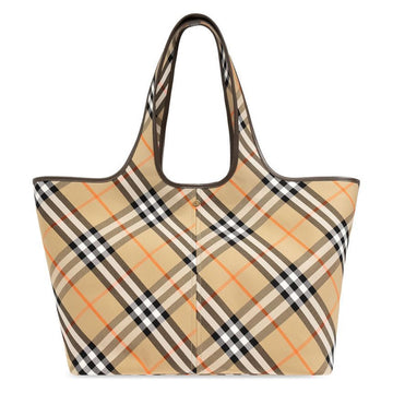 BURBERRY Jacquard-Check mittel Tote Bag Sand 8093976 118709586