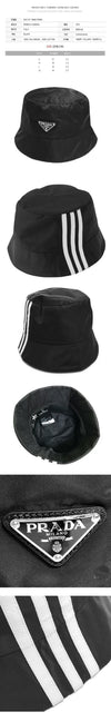 PRADA Streifen Bucket Hat Schwarz 2HC137 1WQ8 F0002 96098505 [P]