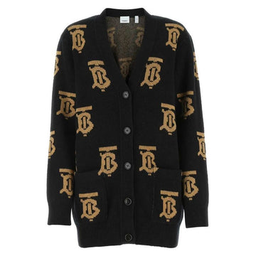 BURBERRY NADINE TB Monogramm Cardigan Schwarz 8063209 72618987
