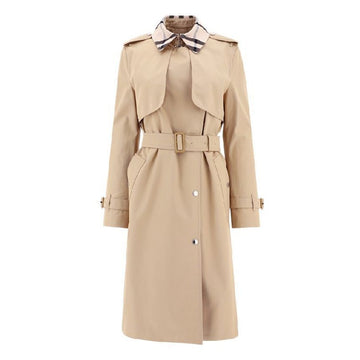 BURBERRY チェックパターンパネルベルトトレンチコートソフト版 8052532 72618947