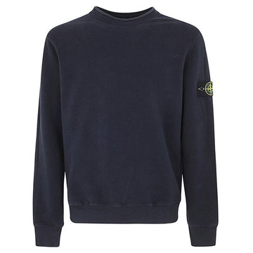 Stone Island Stone 23FW Emblem Patch Fleece Sweatshirt Navy 791561352 V0020 58892310