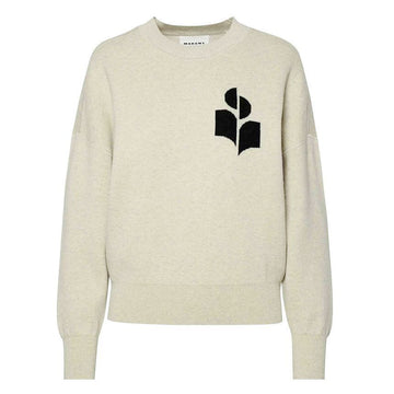 ISABEL MARANT 24SS ATLEE Intarsia Strickwaren Hellgrau PU0007FA A1X04E 02LY 93221742