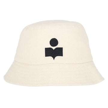 Isabel Marant 23FW HALEY Logo Embroidered Bucket Hat Ecru Black A3C05A ECBK 58388436