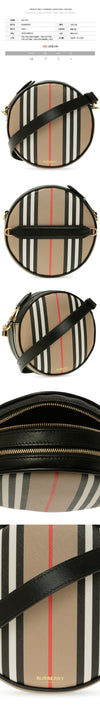 BURBERRY Louis Striped Round Crossbody Bag Archive Beige 8027293 72618794 [P]