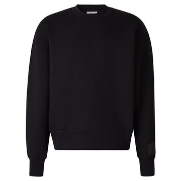 AMI Satin Patch Fleece Sweatshirt Black stamp: USW017 740 001 58088591