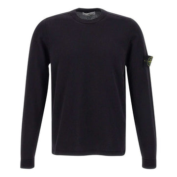 STONE ISLAND Stone 24SS Wappen Patch Strickpullover Navy 8015532B9 A0020 92380677