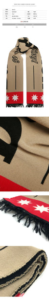 BURBERRY ロゴジャカードウールシルクマフラー アーカイブベージュ 8049659 72618771 [P]