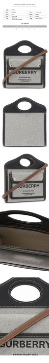 BURBERRY Mini Triton Pocket Bag Schwarz-Braun 24SS 8039363 72618759 [P]