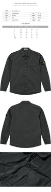STONE ISLAND Stone 24SS Wappen-Patch Pocket Overshirt Jacke Charcoal 8015119WN V0165 92380639 [P]