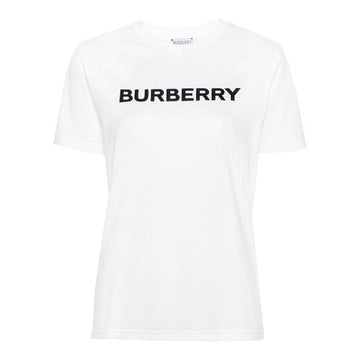 BURBERRY MARGOT Logo Druck T-Shirt Weiß 8080325 72618718