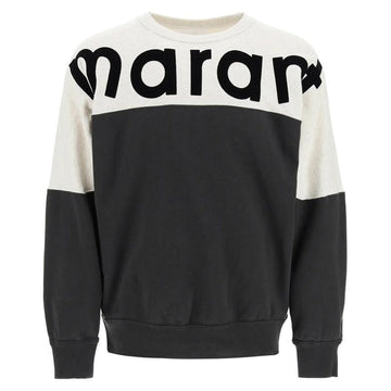 ISABEL MARANT Howley Sweatshirt aus Fleece in verblasstem Schwarz 23FW A1M06H 02FK 57884586