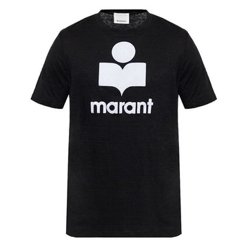 Isabel Marant 23FW KARMAN Linen T-Shirt Black TS0045HA A1N08H 01BK 57884582
