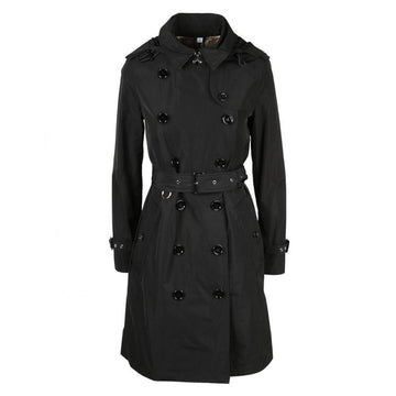 Burberry Kensington Taffeta Velcro Trench Coat Black 8033520 72618682