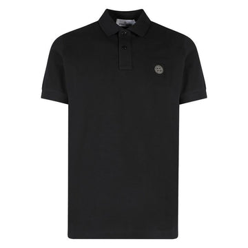 STONE ISLAND ストーン 24SS ロゴパッチ スリムフィット ポロシャツ ブラック A0029 92380579