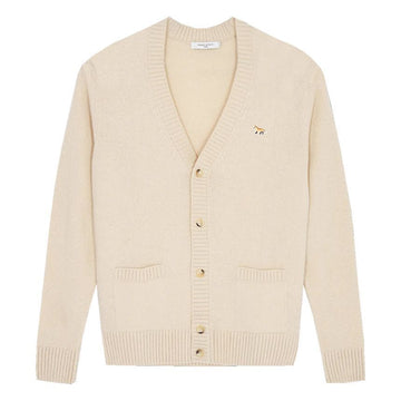 MAISON KITSUNE V-Ausschnitt Karottenjacke Beige 23FW HM00501KT1006 P220 114555640
