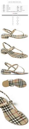 BURBERRY チェックストラップサンダル アーカイブベージュ 8047805 57671027 [P]