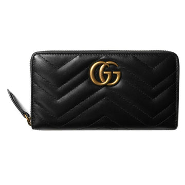 GUCCI GGマーモントマトラッセロングウォレットブラック443123DTD1T1000 70427071