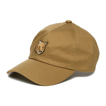 Maison Kitsune Fox Head Patch Baseball Cap Chino Beige MM06104WW0108 P245 114555605