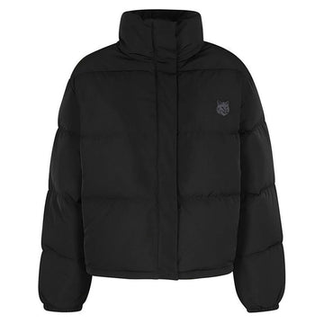 MAISON KITSUNE Jacke mit Fuchs-Kopf-Patch, cropped, Schwarz LW02207WQ4016 P199 114555594