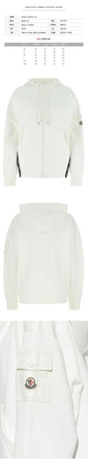 MONCLER Kapuzenjacke mit Logo-Patch Weiß 8G000 30 809KX 034 70425558 [P]