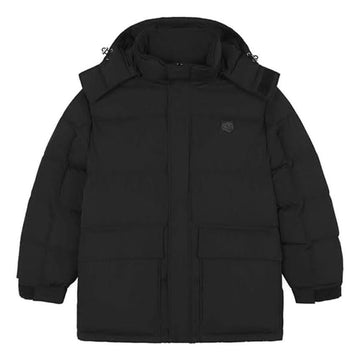 Maison Kitsune Fox Head Patch Hooded Padded Jacket Black LM02204WQ4016 P199 114555597