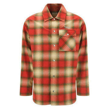 Moncler 23FW Logo Patch Pocket Check Shirt Red 2F000 03 M2359 F41 70425546