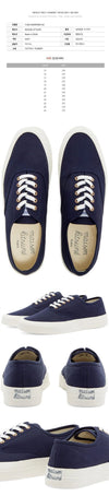 MAISON KITSUNE 24SS メンズ キャンバス レースアップ スニーカー ネイビー CU04706WW9000 NA 84812505 [P]