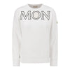 Moncler 23FW Logo Patch Lettering Fleece Sweatshirt White 8G000 29 809KX 034 70425537 [P]