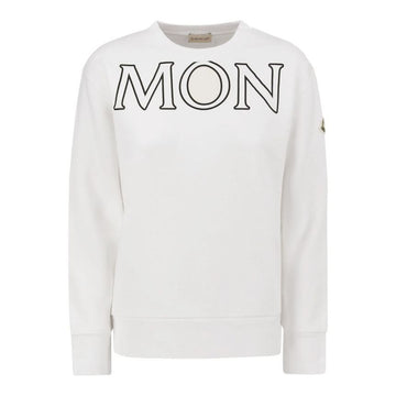 Moncler 23FW Logo Patch Lettering Fleece Sweatshirt White 8G000 29 809KX 034 70425537