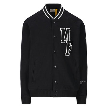 MONCLER Genius Logo Patch Bomberjacke Schwarz 8G000 06 899OJ 999 65053057