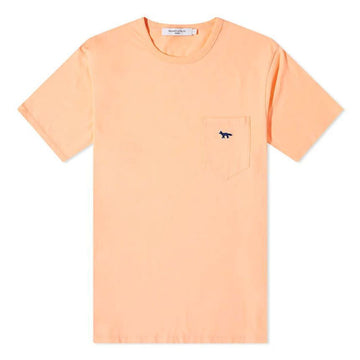 MAISON KITSUNE Patch Pocket T-Shirt in Blau mit Fuchs 24SS IM00110KJ0008 P612 84811889