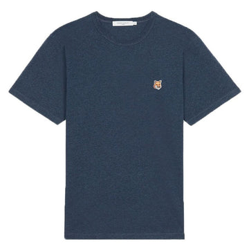 Maison Kitsune Logo Patch T-Shirt Navy Melange IM00111KJ0008 H481 84811697