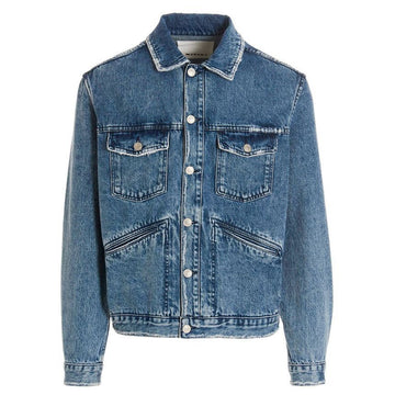 Isabel Marant 23FW JANGO Back Logo Embroidered Denim Jacket Blue VE0061HA A3G10H 30BU 64444331
