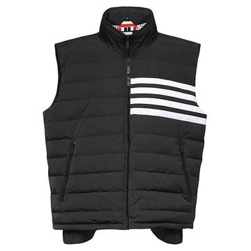 THOM BROWNE Padded Weste in Diagonal-Design Charcoal MVD024X 07259 015 57379296